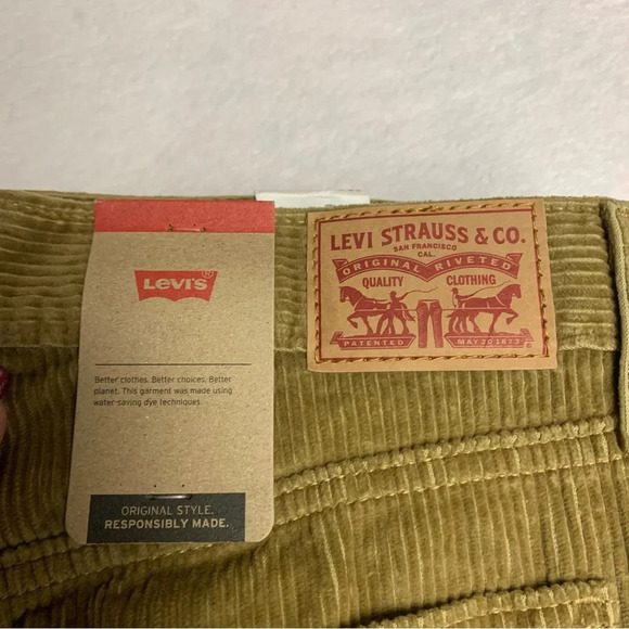 Levi’s Mens corded pants size 29x30 NWT light brown/goldiah color - Picture 9 of 9